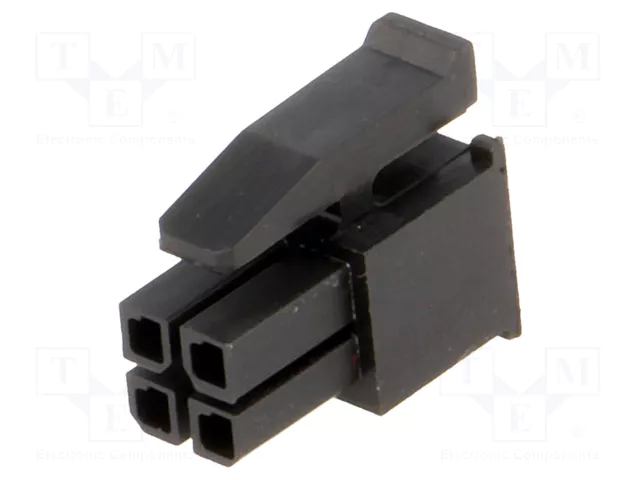 Conector placa-cable, paso 2.54 mm, 4 vias